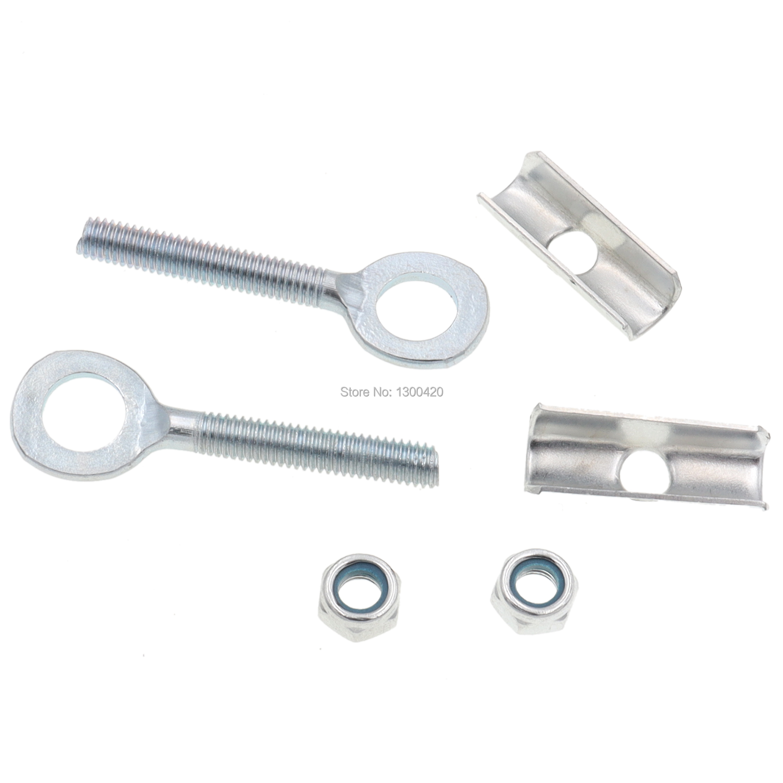 1 Paar Achterwiel As Gat Kettingspanner Richter Voor 49cc 2-Takt 4-Takt Mini Dirt Pit fiets