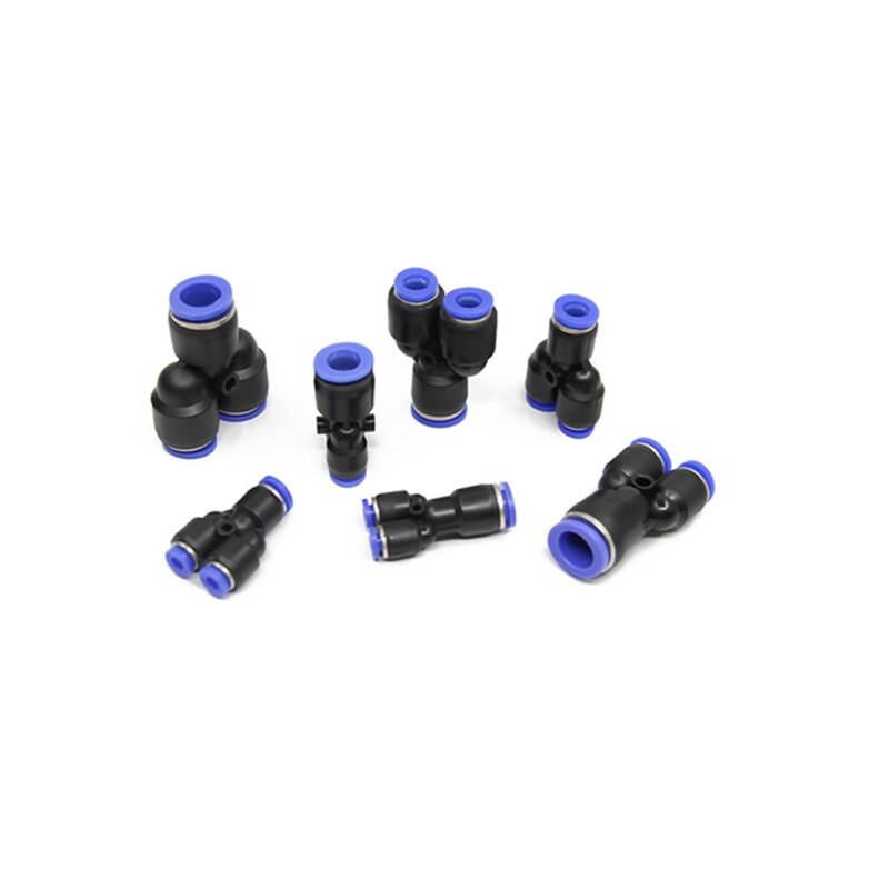 Pipe Fittings Plastic Pneumatic Connector Fitting Quick Push For Air Water Connecting PY PW Connect 4 6mm 8mm 10mm 12mm Y Shape