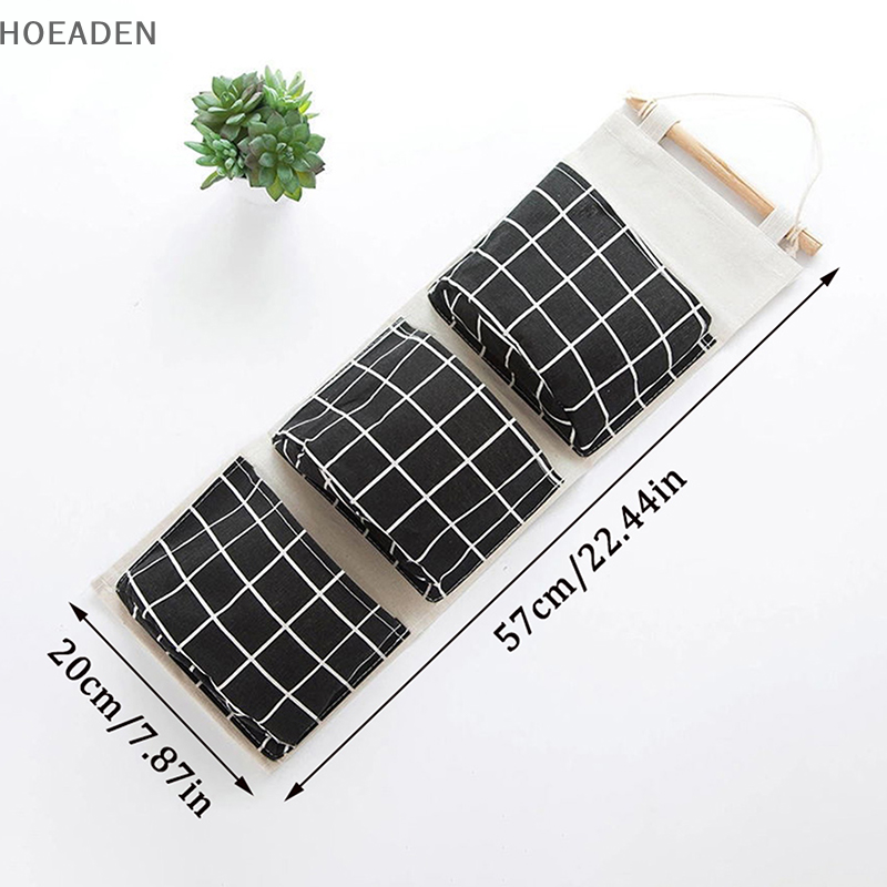 Organizadores colgantes con 3 bolsillos, bolsa de almacenamiento colgante impermeable, organizador de armario montado en la pared, bolsas para artículos diversos, decoración del hogar