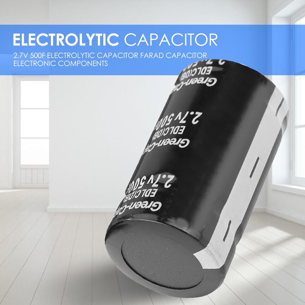 Capacitor delicado de farad do metal do capacitor eletrolítico de 2.7v 500f para os circuitos automotivos necessários do circuito gadgets