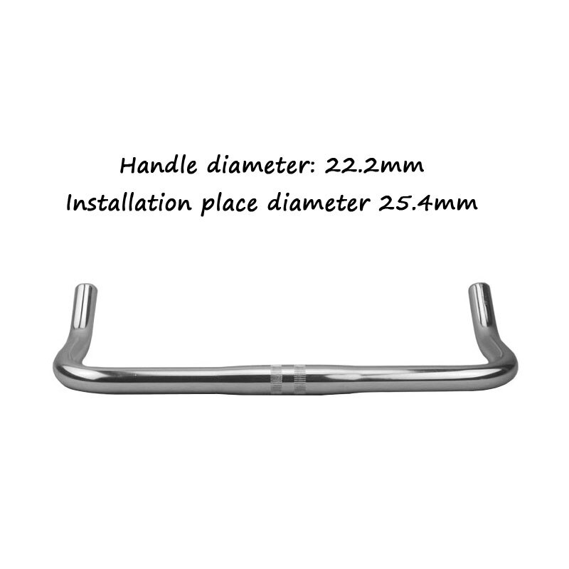 Bici da strada A Scatto Fisso Manico in Corno in Lega di Alluminio Del Manubrio Della Bicicletta