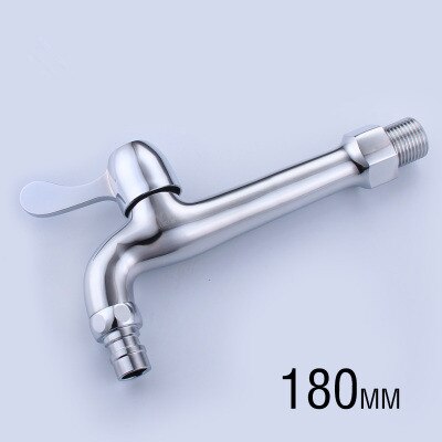 Brass Washing Machine Faucet Wall Mounted Single Brass Handle Washer Tap Bibcocks Fast On Faucet: Blue