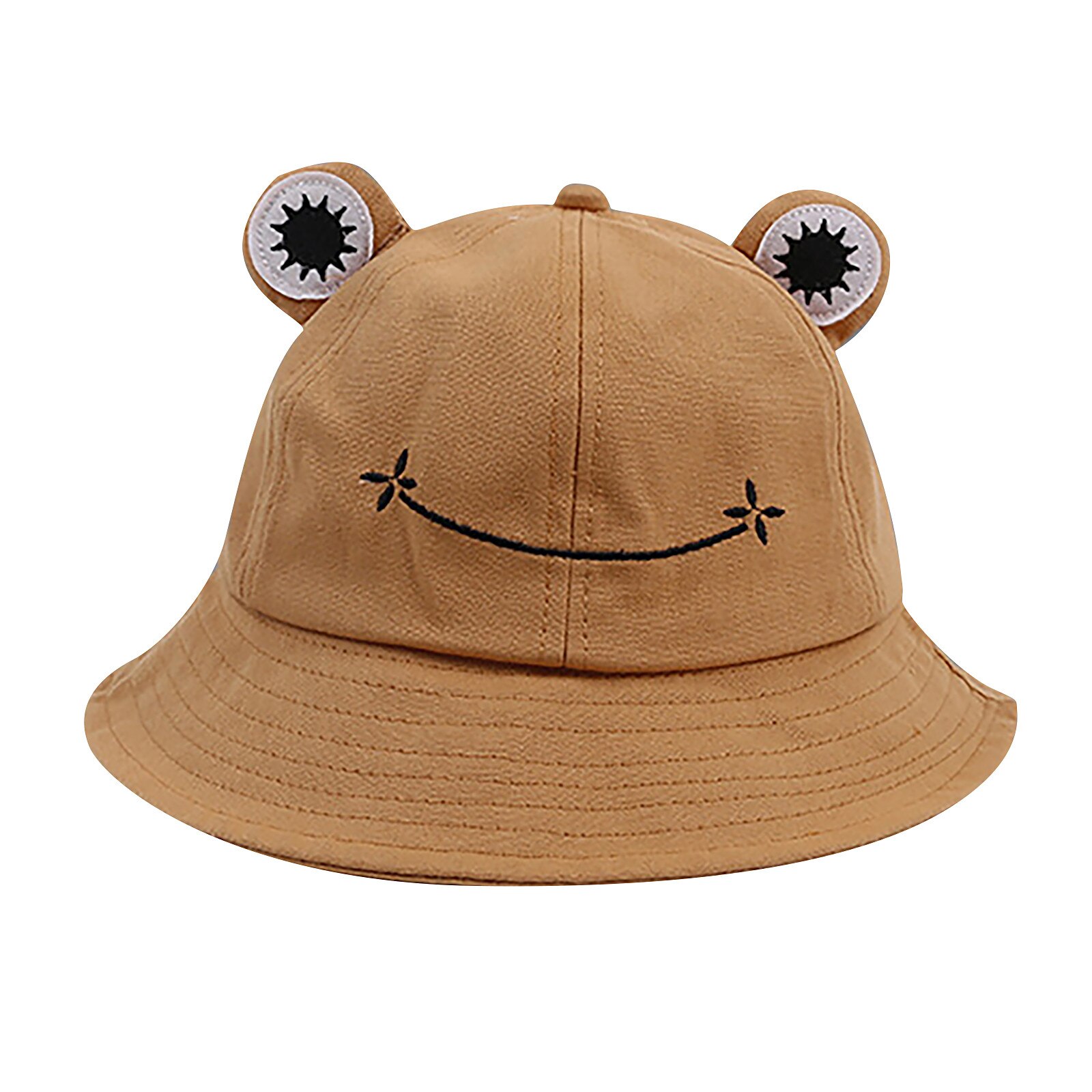 Cute Bucket Hats Funny Animal Walking Beach Fishing Cap Hats Photography Bucket Hat Женская Шляпа Рыбака: Khaki