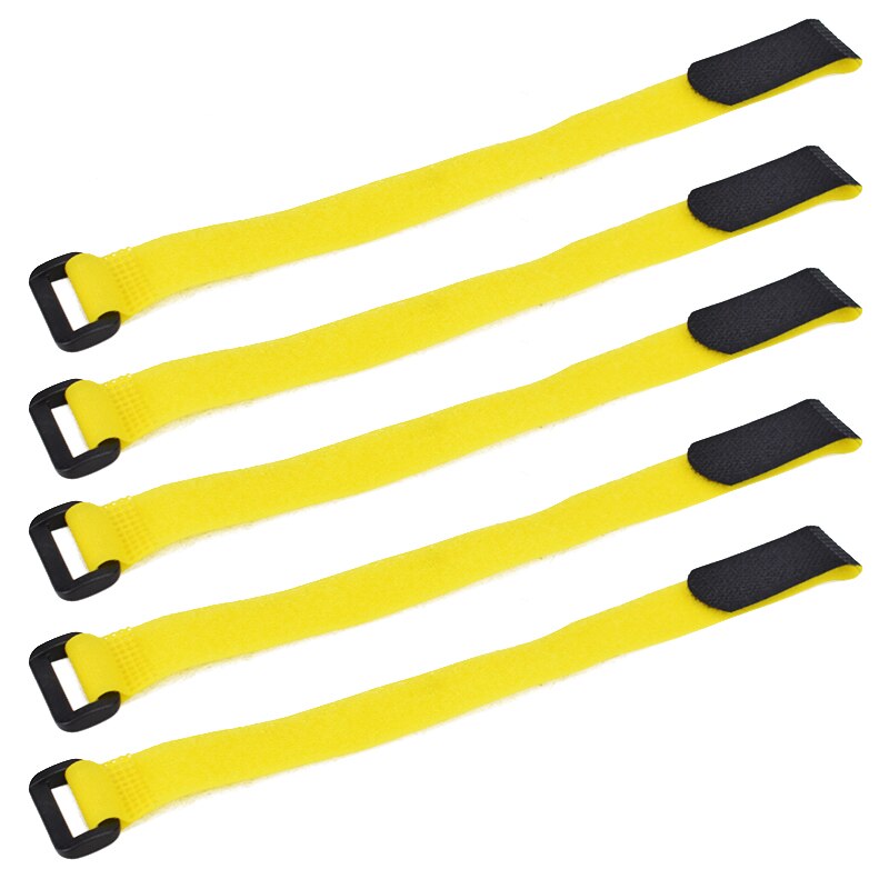 5pcs Bicycle Handlebar Strap Holder Cycling Flashlight Tie Rope Bandages Universal Nylon Sticky Tie Fixed Items Bike accessories: 20X300mm yellow