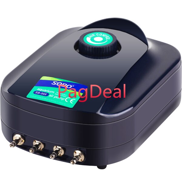 8W 12W Silent Aquarium Air Pump Fish Tank Oxygen Air Pump Quite 2 Outlets 4 Outlets Adjustable Flow