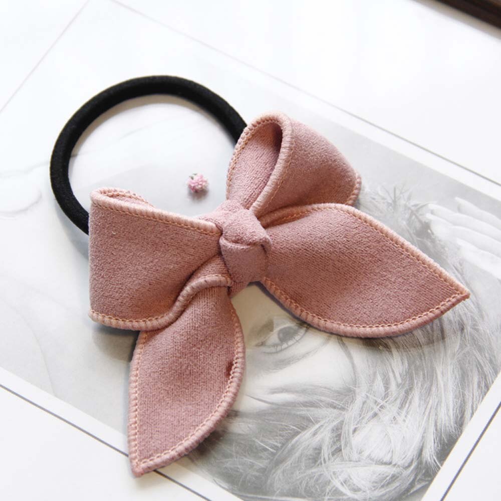 1pc meninas bonito arcos scrunchy crianças bandas de cabelo goma laço de cabelo corda elástica faixas de cabelo para meninas presente acessórios de cabelo