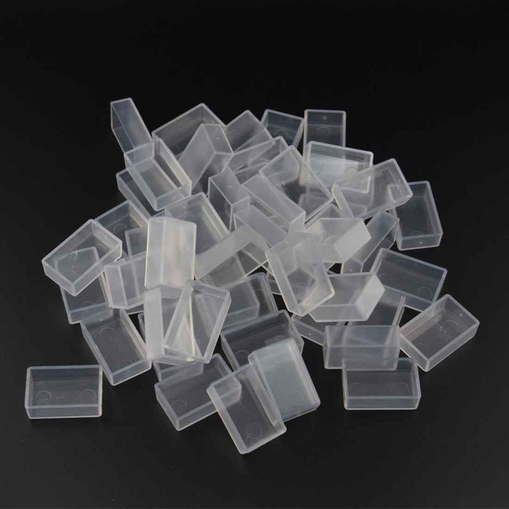 Barteen Pans for Watercolor Palette Pigment Plastic Empty Pans or Art Painting Palette Supplies Transparent Pan and White Pan: bright Full pans 100