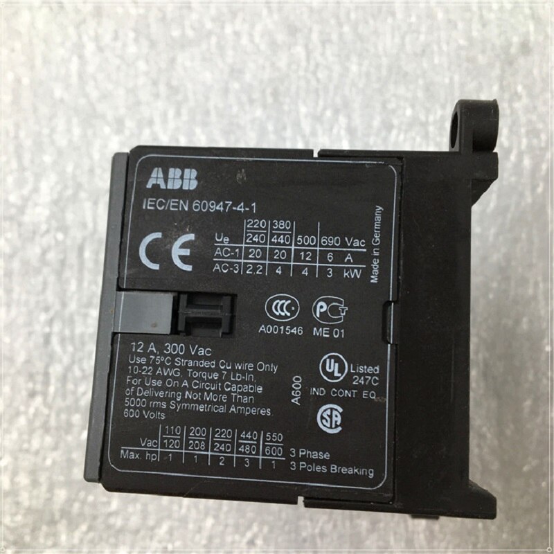 ABB B6 – mini contacteur à 3 pôles, fonctionne avec ca B6-30-10 B6-30-01