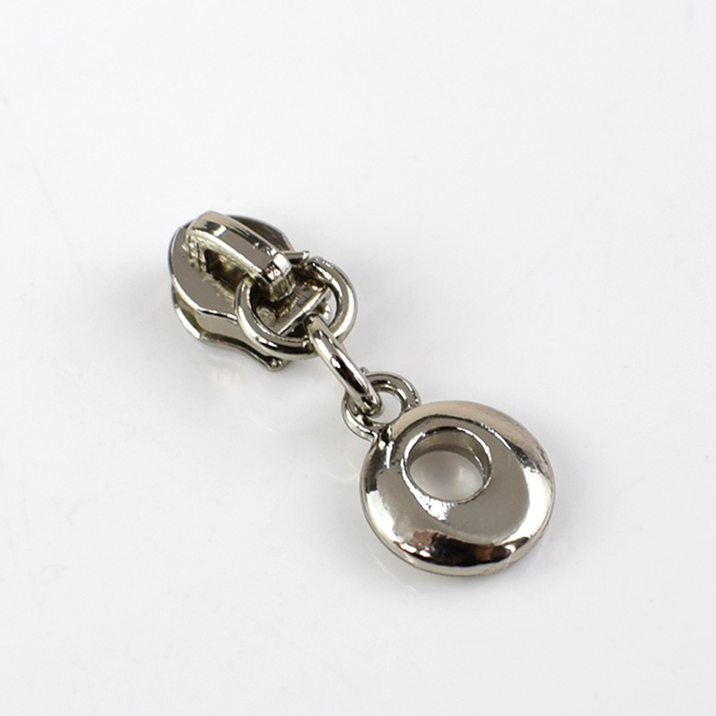 50 st 3#  o ringar metall blixtlås för nylon dragkedjor gör det själv handgjorda kläder plagg zip reparation kit väska tillbehör: Silver-