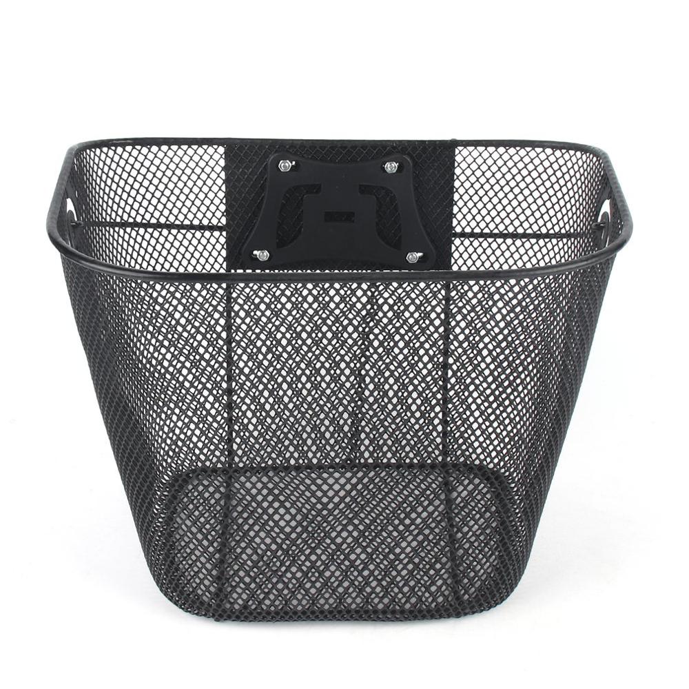 Metal Mesh Basket for MTB Mountain Bike Cycling Bicycle Front Foldable Basket Riding Rear Pannier Quick Release Shopping Handle