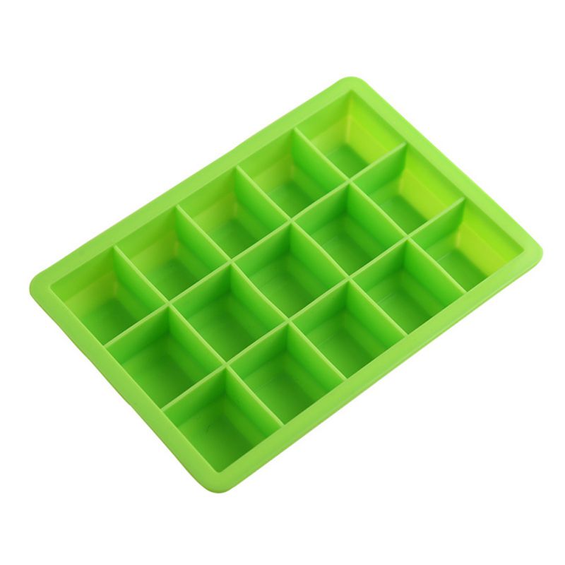 Eis Gitter Silikon Würfel bilden Gelee Macher Küche Werkzeug15 Gitter Silikon DIY Eis Gitter Würfel bilden Creme Tablett Container 1: G