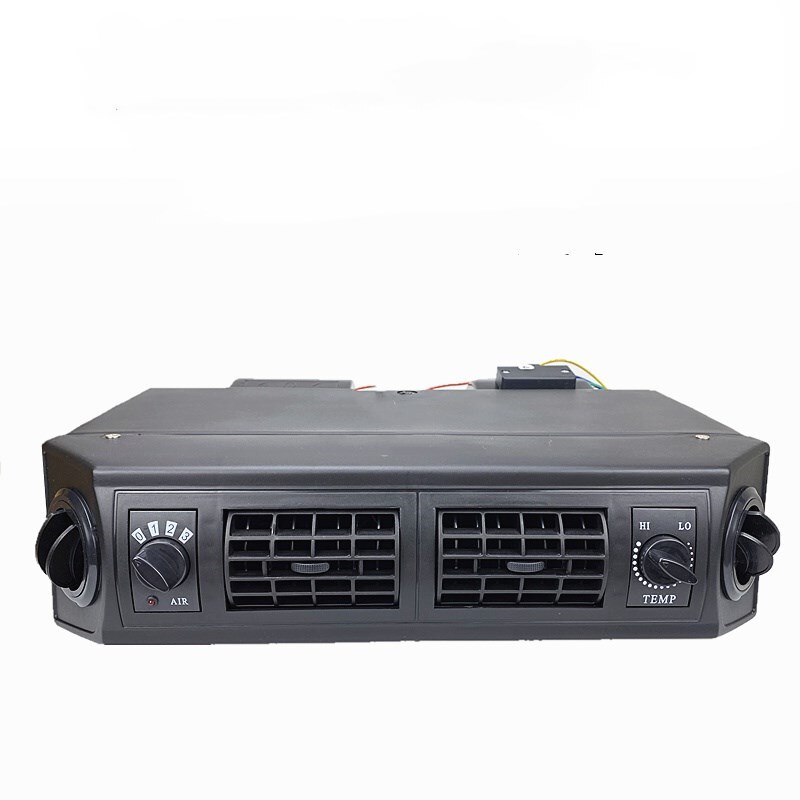 Universal A/C Add-On Under Dash Evaporator Assembly Unit Air Conditioner Heater 24V 12V Mini Bus Truck Van Street Red Rod