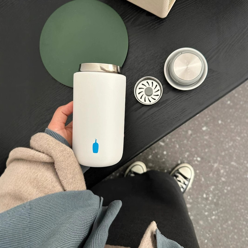 Blue Bottle Coffee Cup Thermos Cup 304 Stainless Steel Inner Pot Cup Portable Cold Insulation Simple And Convenient Cup