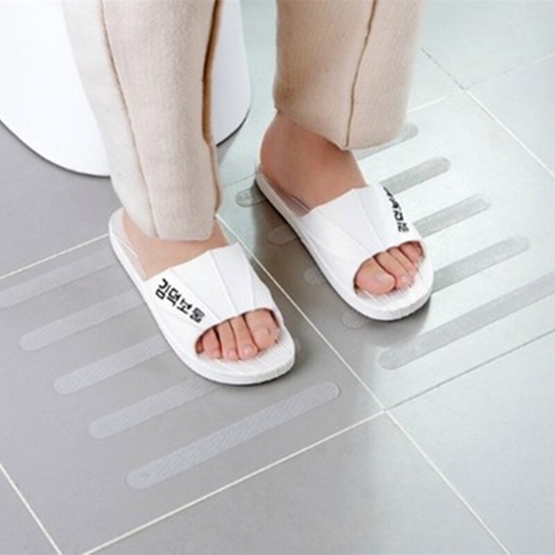 Adesivos anti-deslizamento para banheira, tiras de segurança para banho, transparente, antiderrapante, para banheiras e escadas, 5 peças pisos