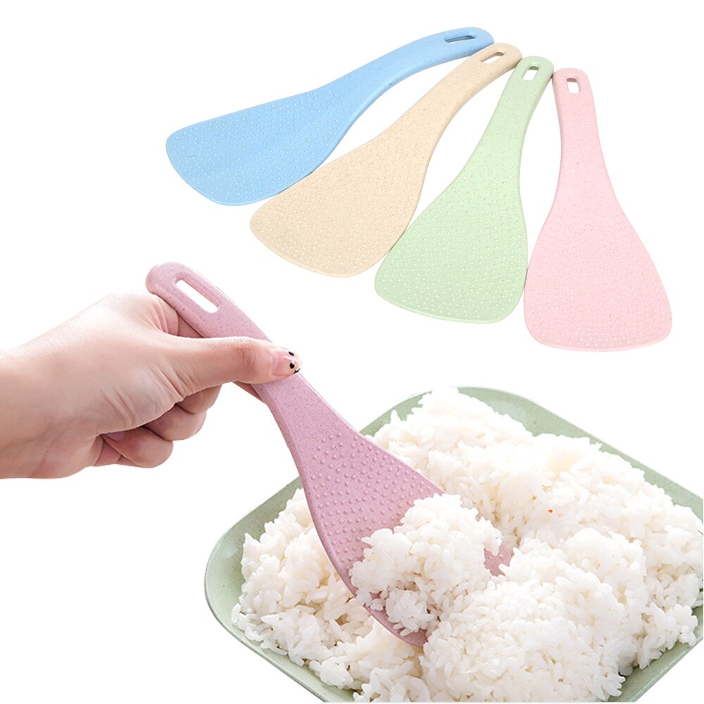 Rice Cooker Shovel Rice Spoon Kitchen Utensil Non StickWheat Straw Plastic Kitchen Tool Kitchen Accessories