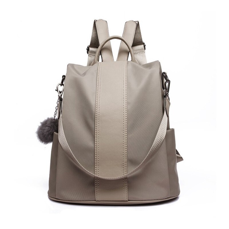 Women Backpack Purse Anti-theft Waterproof Zipper Lightweight Adjustable Strap Rucksacks NOV99: creamywhite