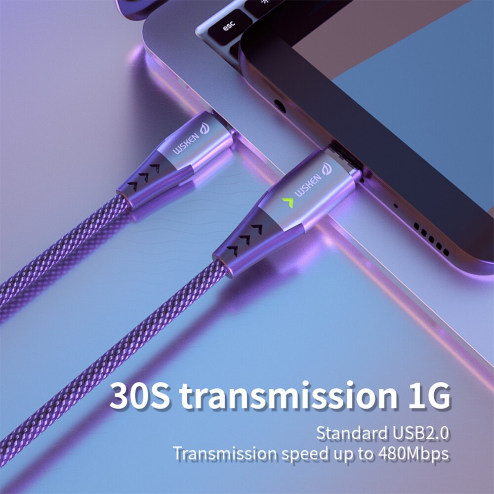 WSKEN 5A magnetyczne rodzaj USB C robić USB C kabel robić macbooka zawodowiec 100W PD magnetyczna ładowarka USB-C typu C przewód zasilający dla Huawei kabel robić transmisji danych