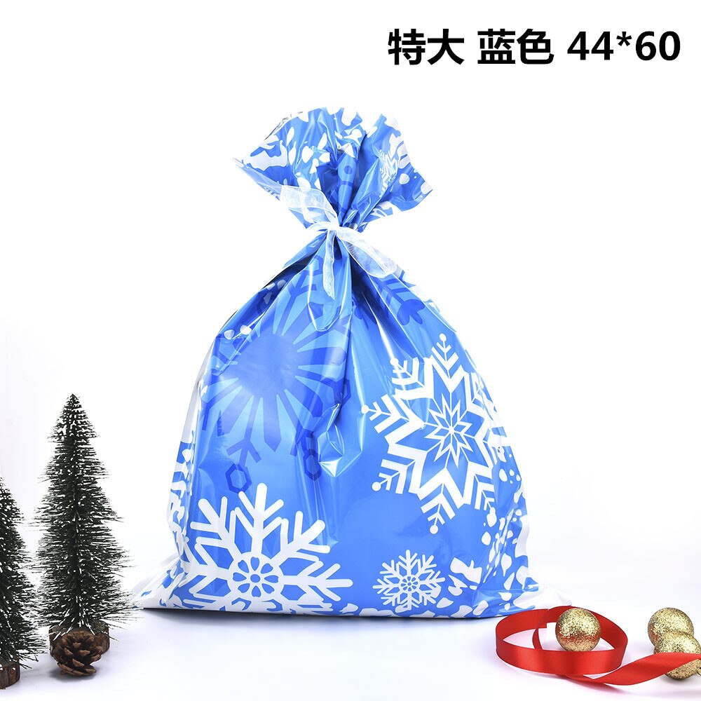 Christmas Sacks Drawstring Wrap Party Bag Storage Foil Bags Christmas Candy Bag: Q919