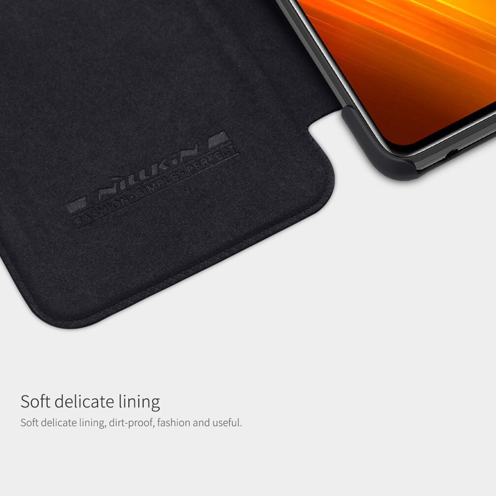 Nillkin – étui en cuir For Xiaomi Poco X3 NFC pour Xiaomi Poco X3 Pro, pochette pour cartes, portefeuille, housse de protection à rabat