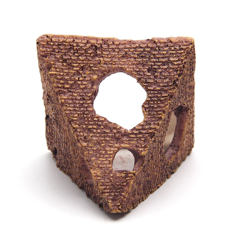 Fish Tank Egyptian Pyramid Decoration Aquarium Egypt Ancient Building Decor Acuario Rock Cave House for Fish Shrimp Ornaments