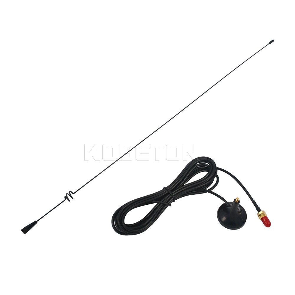 kebidumei Radio VHF UHF SMA Magnetic Mobile long Antenna UT-108UV for BAOFENG CB Radio Walkie Talkie UV-5R UV-B5 UV-B6 GT-3