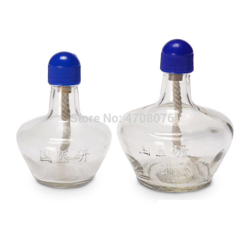 Glas alkohol lampe med væge lab spiritus lampe alkohol brænder med bomuld væge varmekilde laboratorie opvarmning udstyr 150ml 1pc/ pakke
