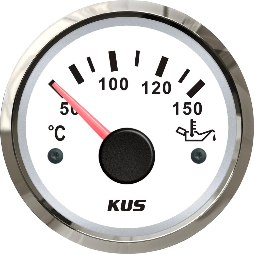 Kus 52Mm Olie Temperatuur Meters Brandstof Temp Meter 12V/24V Geschikt Voor Auto Boot: WS