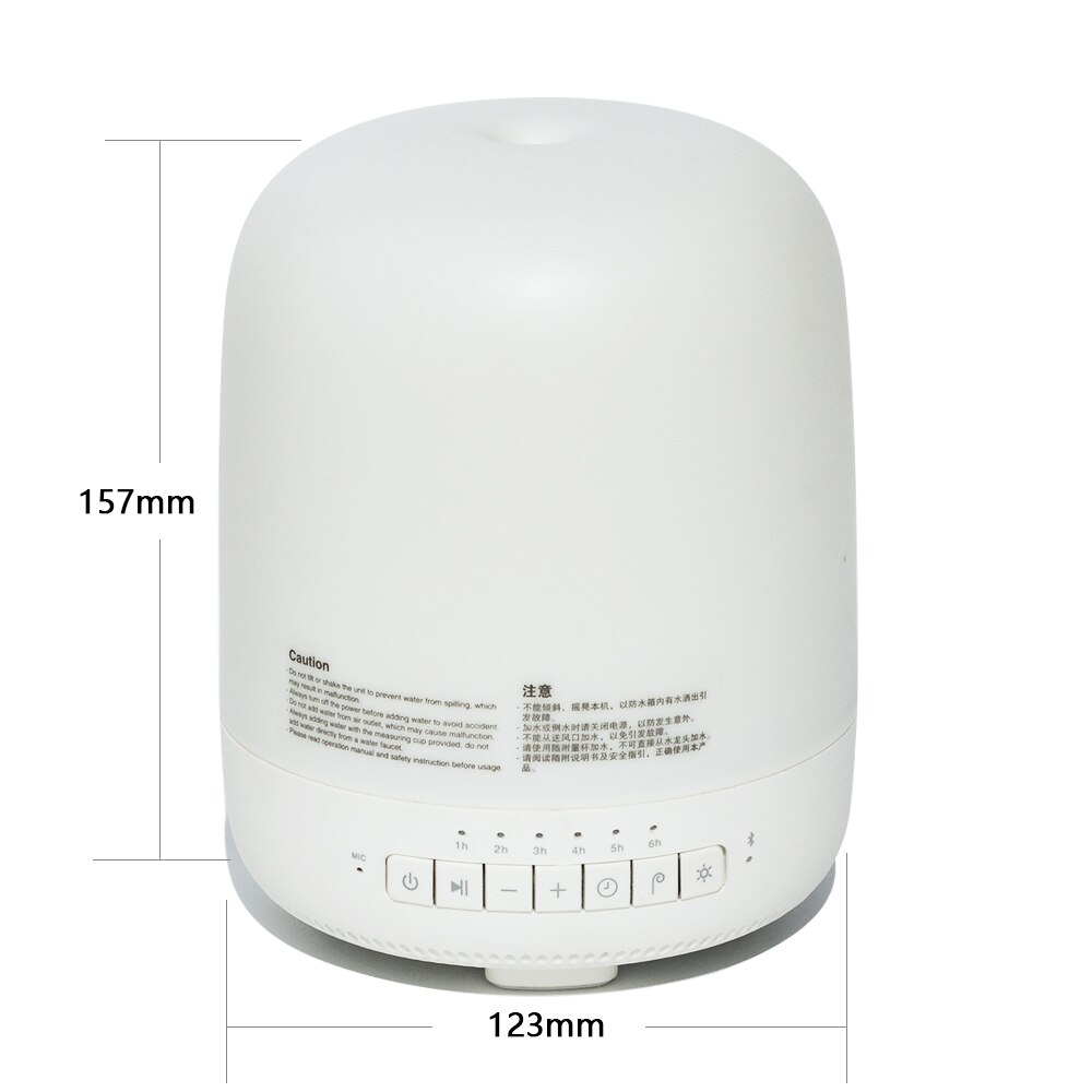 DOSS Smart Aroma Diffuser Lamp Speaker Bluetooth Speaker Stereo Sound Built-in Mic Aroma Air Humidifier with LED lights for Home