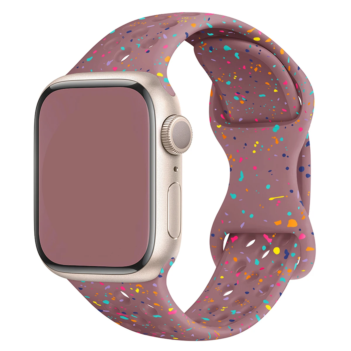 Sport Silicone Strap for Apple watch band 40mm 41mm 45mm 44mm 38 49 Breathable bracelet iwatch Series 10 9 8 7 6 5 3 SE Ultra 2