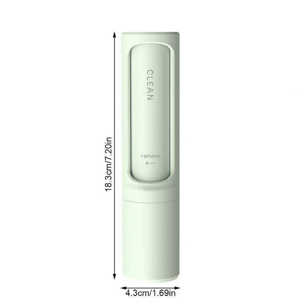 1 pc kleding stof plakkerig verwijder huisdierhaar verwijderaar borstel roterende cilinder kleine pluisroller sticker verwijderaar reinigingsgereedschap: Groente