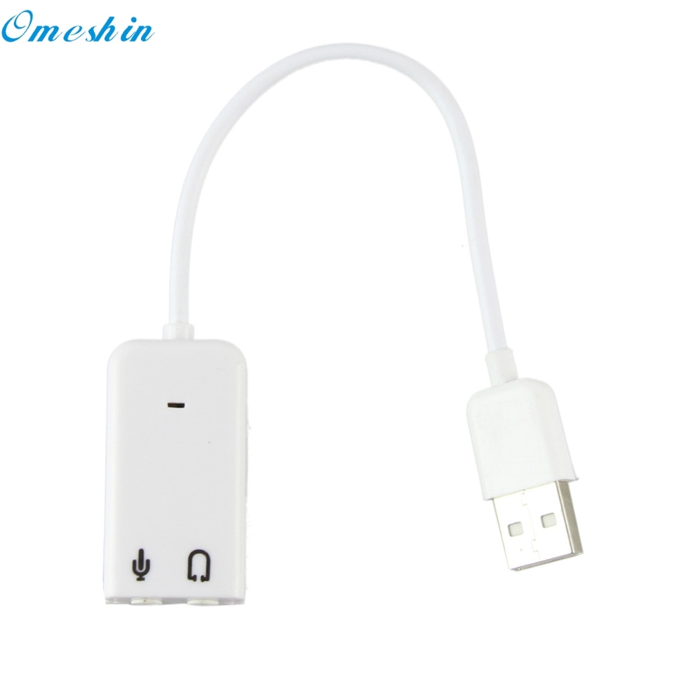 OMESHIN SimpleStone USB 2.0 Virtual 7.1 Channel Audio Sound Card Adapter For Laptop PC Mac May24