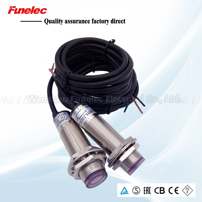 Infrared sensor NPN PNP Infrared Sensitivity Adjustable Long Distance Measuring Sensor Photoelectric Sensor Photocell Switch