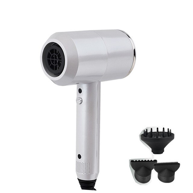 Hair Dryer 2000W High Power Styling Tools Solon Blow Dryer and Cold Wind Greenhair dryer Volumizer hammer dryer: White / EU