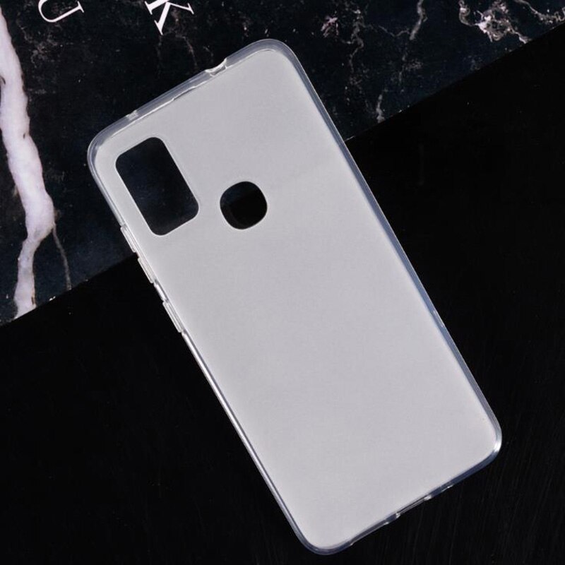 For ZTE Blade A7S Optus X Pro Telstra Evoke Plus 2 Back Ring Holder Bracket Phone Case Phone TPU Soft Silicone Cover: TPU Case White