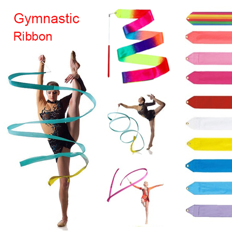 Gymnastics Dance Ribbon - 2M/4M Length - 5cm Width - Rhythmic Art Gymnastics Ballet Streamer