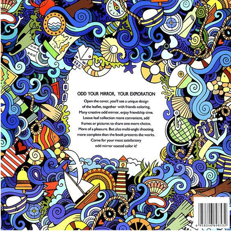 Relieve Stress For Adult Painting Drawing Book 24 Pages Wonderland Exploration Kill Time English colouring books