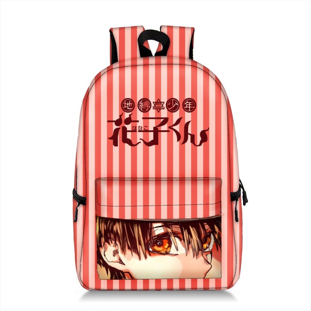 Mochila Wc-bound Jibaku Shounen Hanako-kun Zaino Capacità Sacchetto di Scuola Anime Bookbags Tela per il Maschio e Femmina gli studenti