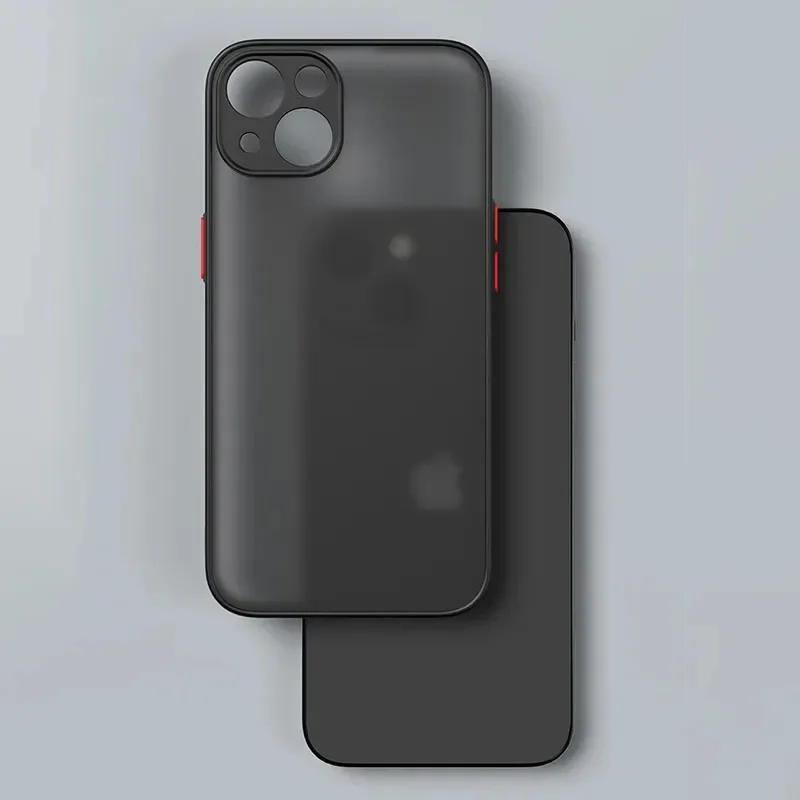 Mat telefoncover til iphone 13 12 11 14 15 pro max luksuriøst blødt silikone stødsikkert cover til iphone x xs max  xr 15 plus 13 11 pro