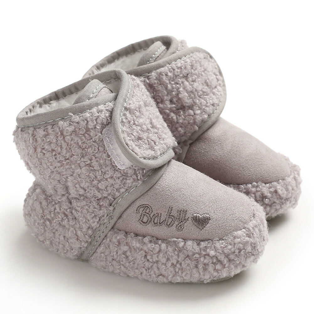 0-18M Peuter Baby Jongens Meisjes Winter Warme Snowboots Soft Sole Crib Katoenen Schoenen