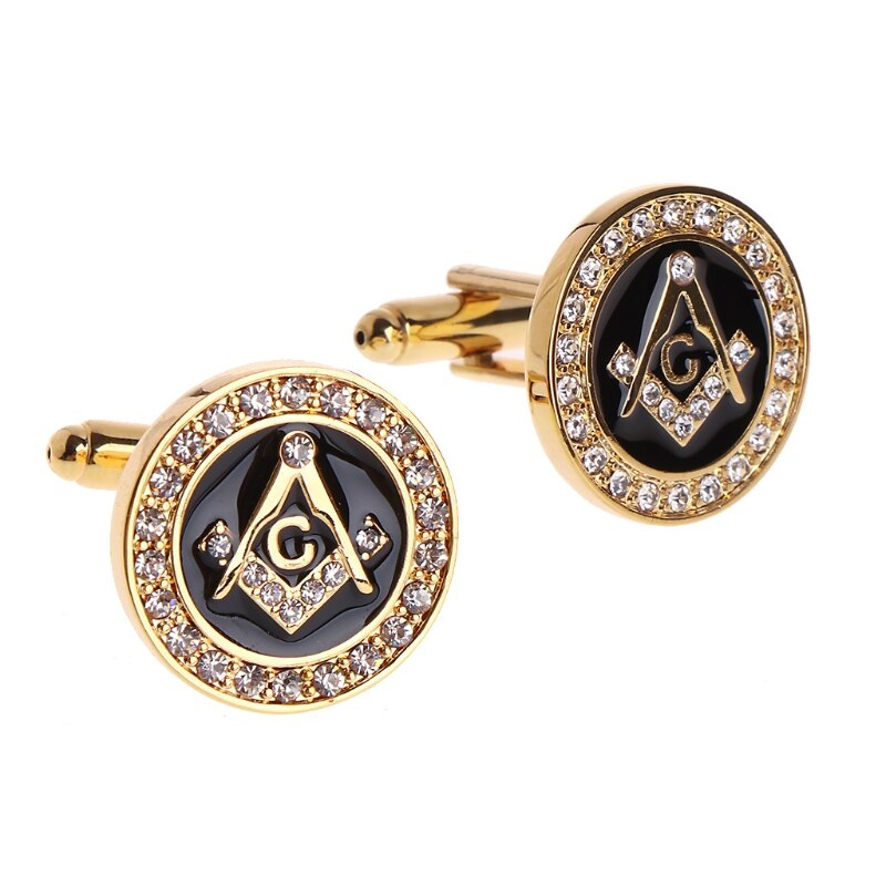 Men Cufflinks High End Luxury Rhinestone Charm Suit For Wedding Business