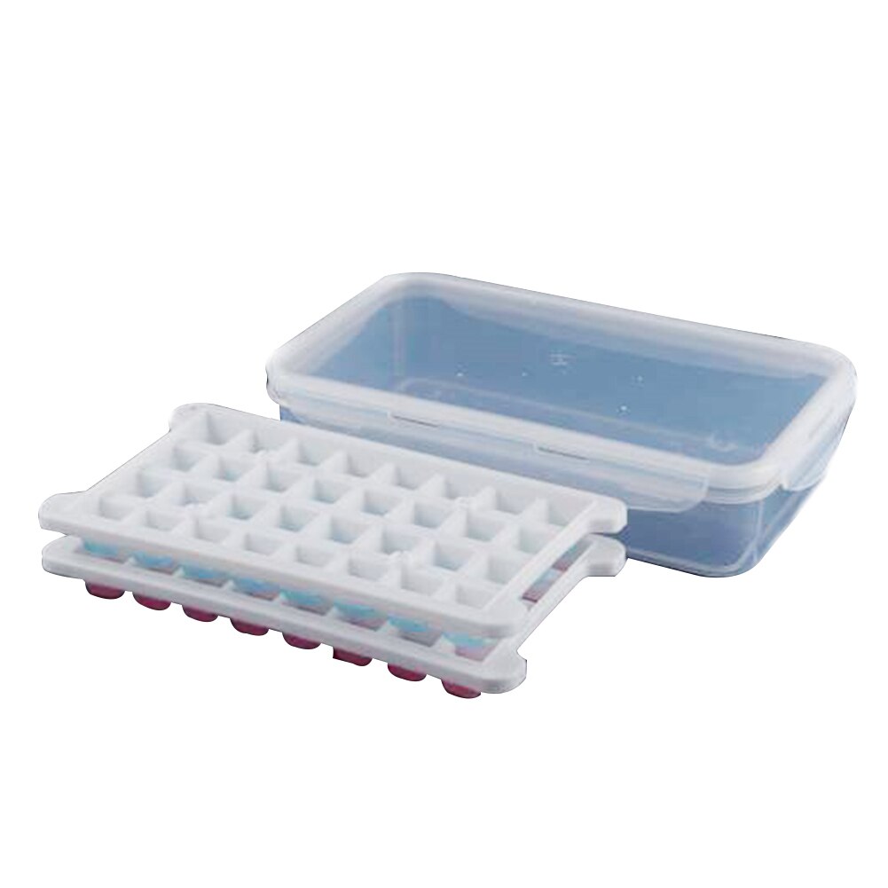 DIY Ice Mold Fruit Ice Cubes 32 Grid Silicone Ice Lattice Mould Bar Home Kitchen Accessories: two layers