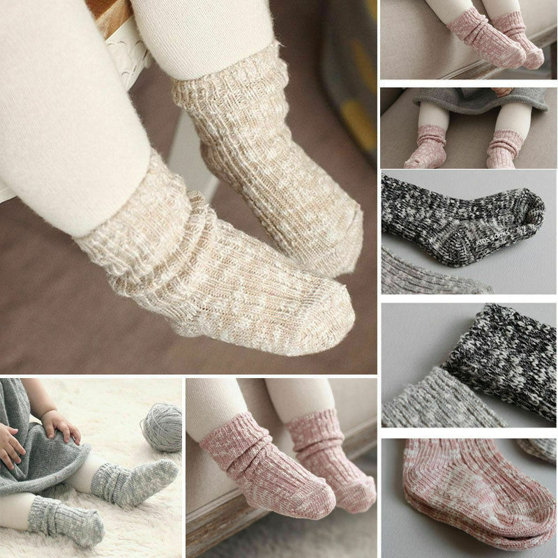 Pudcoco 2020 Cotone Traspirante Principessa Calzini E Calzettoni Bambini di colore Della Caramella Calzino per Il bambino Della Ragazza Del Ragazzo Bambini Caldo Autunno della Molla Del bambino Calzini E Calzettoni