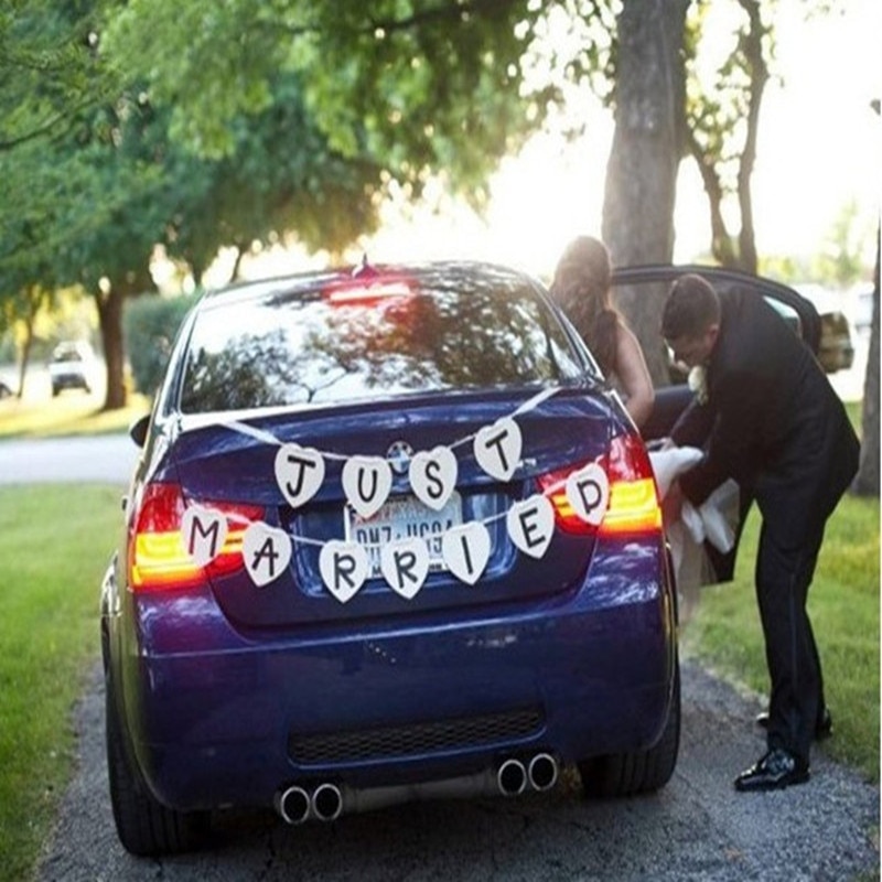 Wedding Decoration JUST MARRIED Party Decoration Supplies