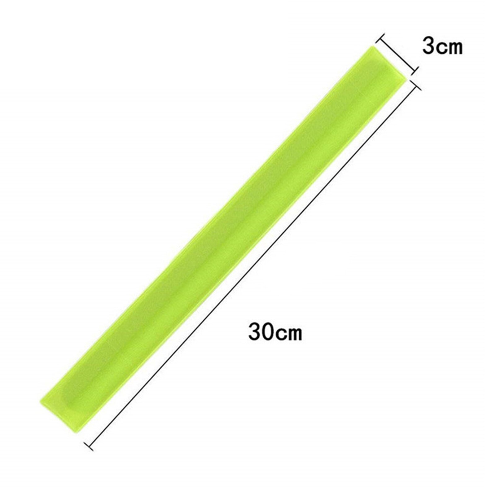 10PCS Reflective Bands Safety Safety Flashing Armband Belt Adjustable Snap Wrap Arm Band for Night Riding Walking Walking Belt