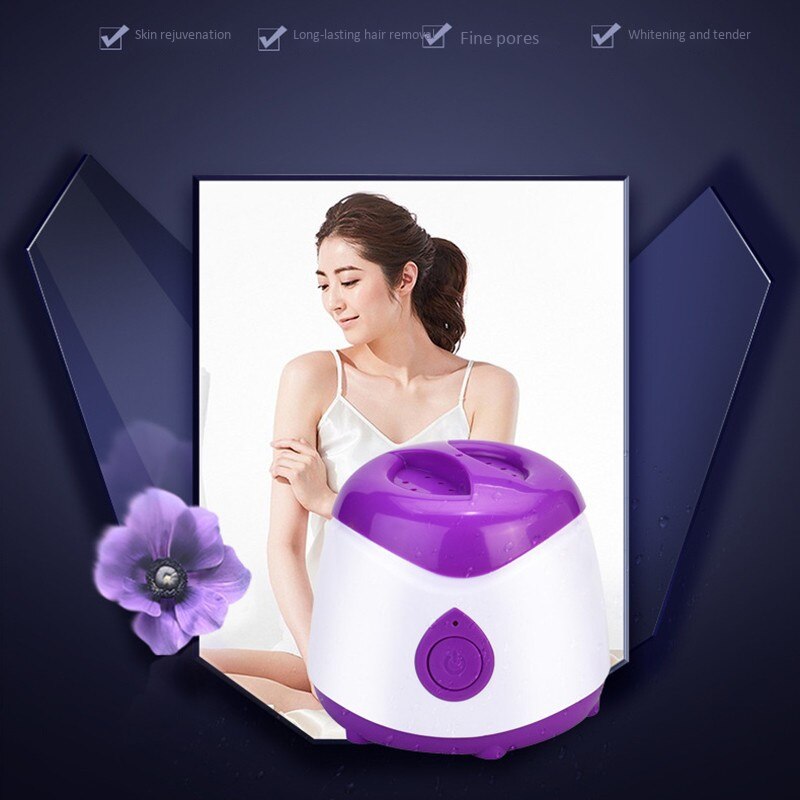 Wax warmer wax heater spa hand epilator voeten paraffine wax machine lichaam ontharingsapparaat eu stekker paars