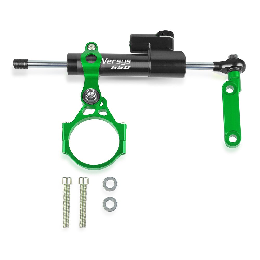 Pour Kawasaki Versys 650 Versys650 moto direction stabiliser amortisseur Support Support Kit de montage: Black-Black-Green
