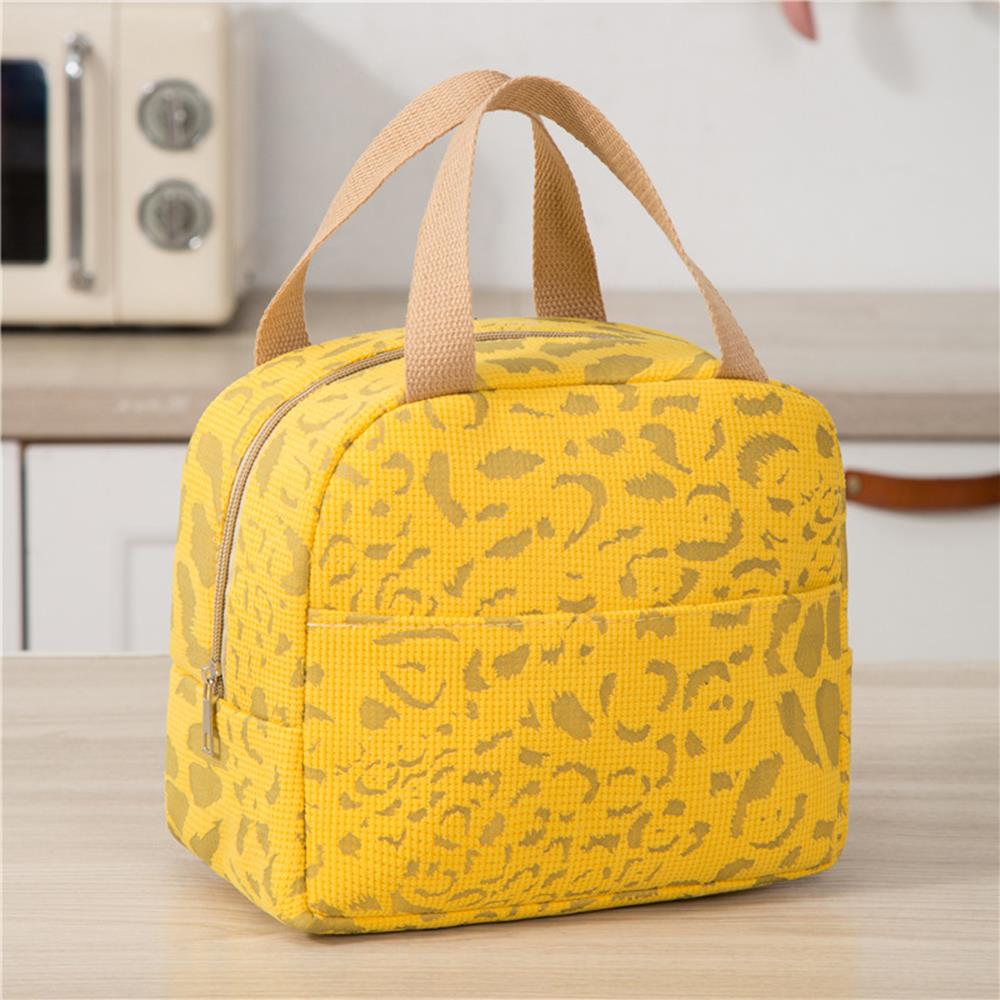 Bolsa de almuerzo térmica portátil para niñas, caja de comida duradera, resistente al agua, nevera para oficina, caja con aislamiento de hielo, bolsa Ins para Picnic y Camping: Caqui