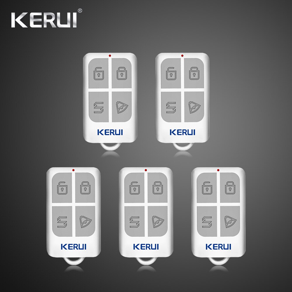 Kerui  rc531 fjernbetjening trådløs bærbar fjernbetjening kitalarm tilbehør til hjemmets sikkerhed alarmsystem tastatur: Mørkegrå