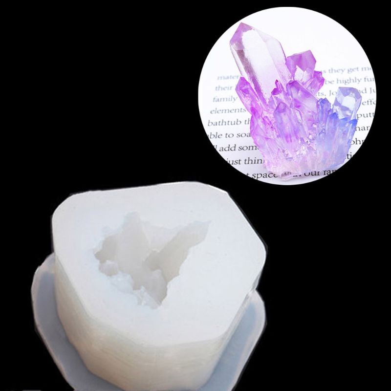DIY epoxy transparent silicone mold crystal epoxy mold silicone ore Spar crystal cluster transparent mold: 21