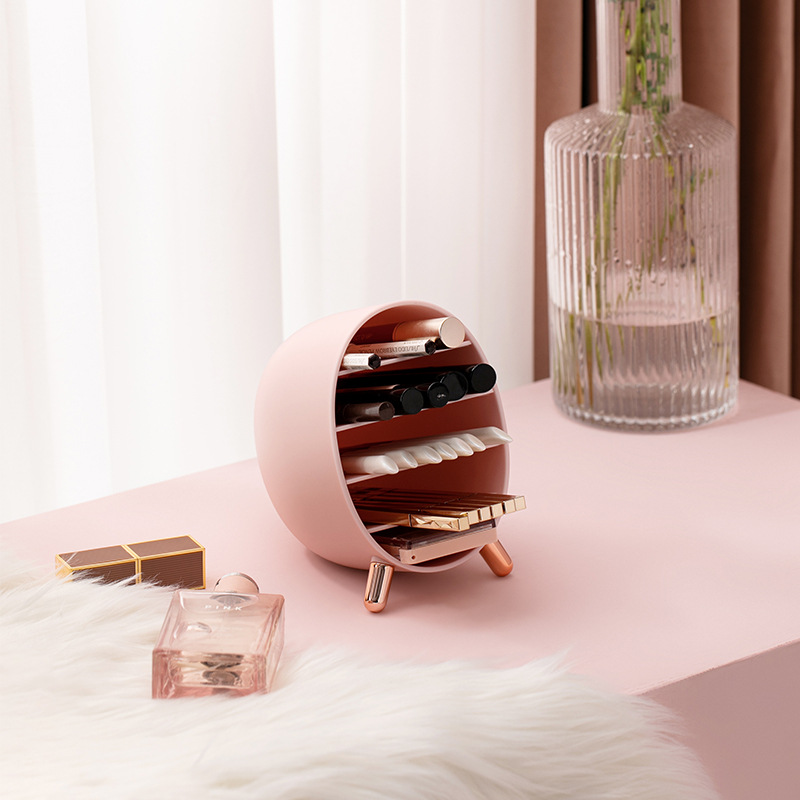 Makeup Organizer Adjustable Storage Box For Eyebrow Pencil Lipstick Eyeliner Storage Box Display Stand Holder